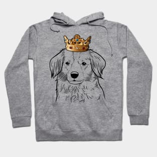 Nederlandse Kooikerhondje Dog King Queen Wearing Crown Hoodie